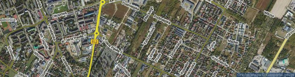 Zdjęcie satelitarne Kasztanowa ul.